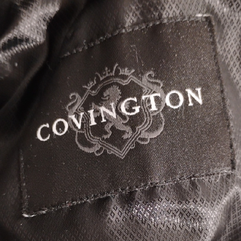 Covington Men's Black Leather Jacket Sz.S/C (X-62 CRATE) - Picture 10 of 14